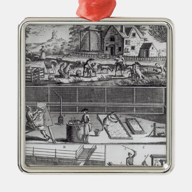 The First Plate of the Woollen Manufacture Metal Ornament (Front)