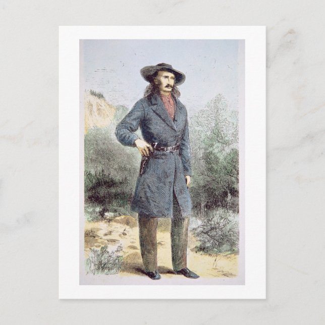 The first published picture of 'Wild Bill' Hickok Postcard (Front)