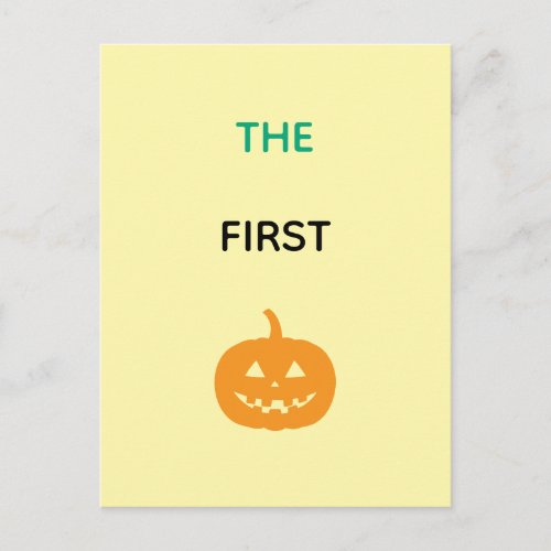 The first Pumpkin Postcard