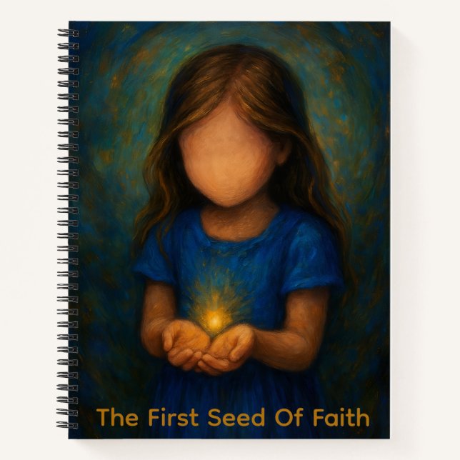 "The First Seed Of Faith" Spiral Notebook (Front)