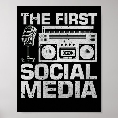 The First Social Media Ham Radio Amateur Radio Ope Poster