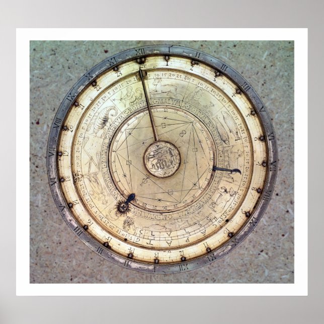 The first spring driven clock with fusee, view of poster (Front)