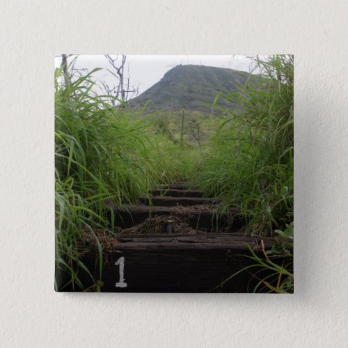 The first step invites hikers up Koko Crater Button