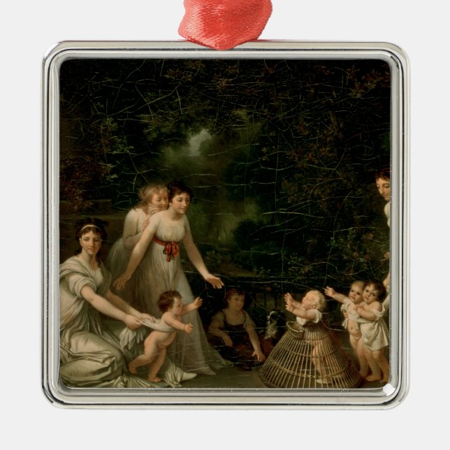 The First Steps Metal Ornament (Front)