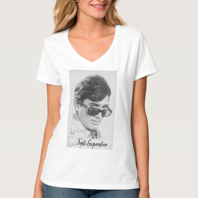 The First Superstar Anand Forever King of Romance  T-Shirt (Front)