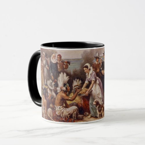 The first Thanksgiving 1621  c1932 Mug