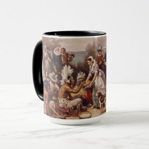 The first Thanksgiving 1621  c1932 Mug