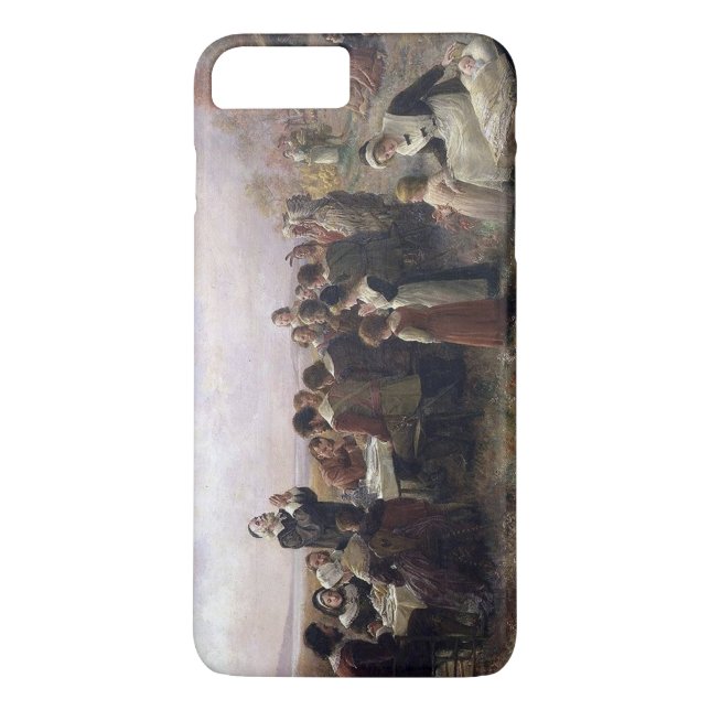 The First Thanksgiving at Plymouth by Brownscombe Case-Mate iPhone Case (Back)