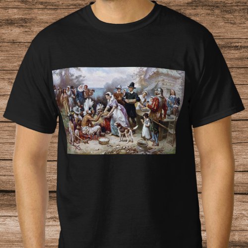 The First Thanksgiving by Jean Ferris c 1912 T_Shirt