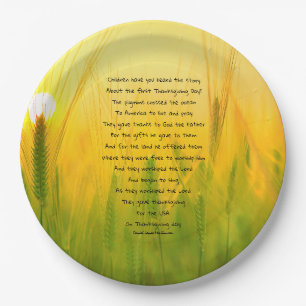 The First Thanksgiving Day Paper Plates