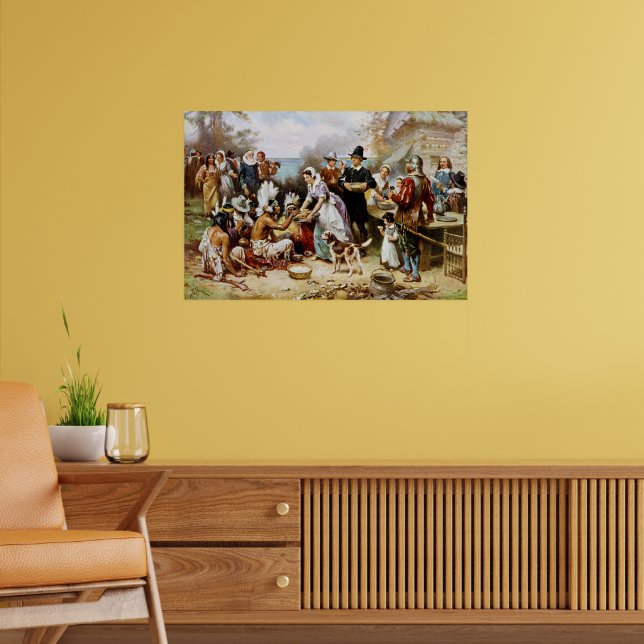The First Thanksgiving, history painting, Poster (Living Room 2)