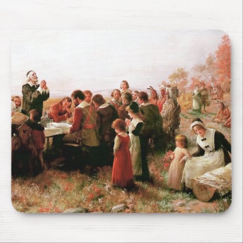 The First Thanksgiving in Plymouth Mouse Pad