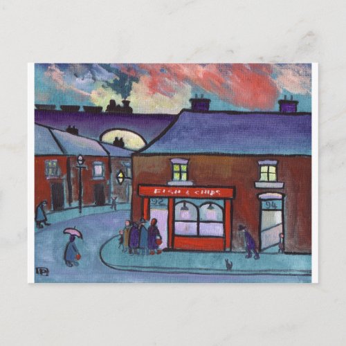 THE FISH AND CHIP SHOP POSTCARD
