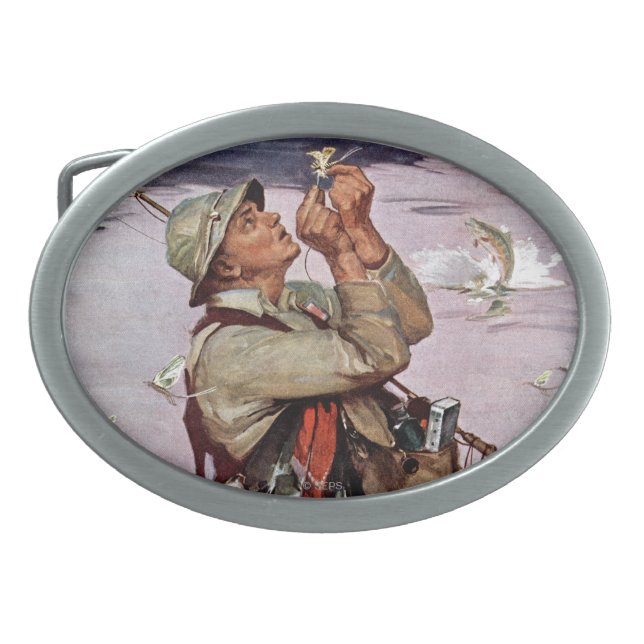 The Fish are Jumping Belt Buckle (Front)