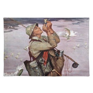 The Fish are Jumping Cloth Placemat