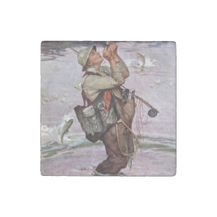 The Fish are Jumping Stone Magnet