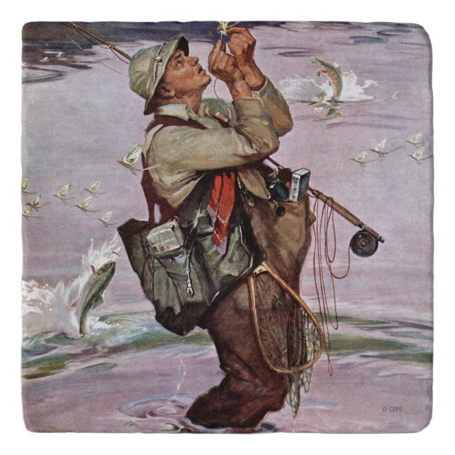 The Fish are Jumping Trivet (Front)