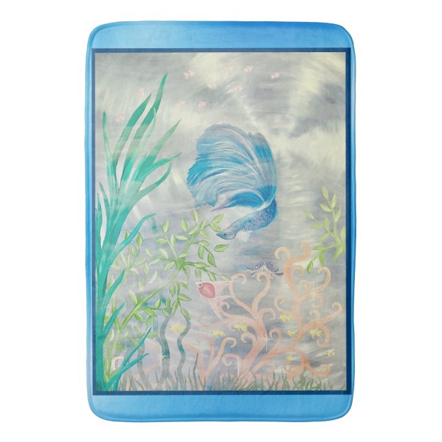 The Fish Bath Mat (Front Vertical)