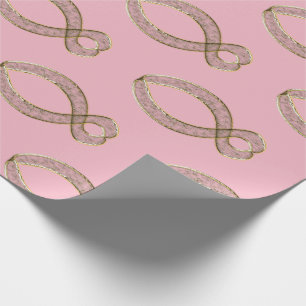 The Fish  Christian symbol. Wrapping Paper