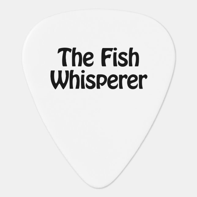 the fish whisperer guitar pick (Front)