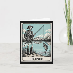 The Fisher Skeleton Tarot Card For Fishing Lovers 