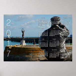 THE FISHERMAN AND THE SIREN Calendar Poster 2017