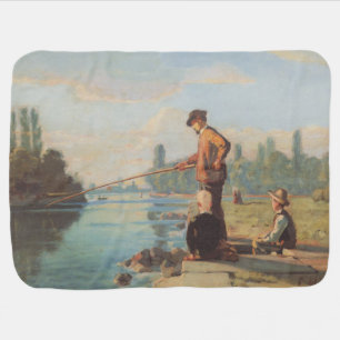 The Fisherman (Fishing Outdoors) (Angling) (River) Baby Blanket