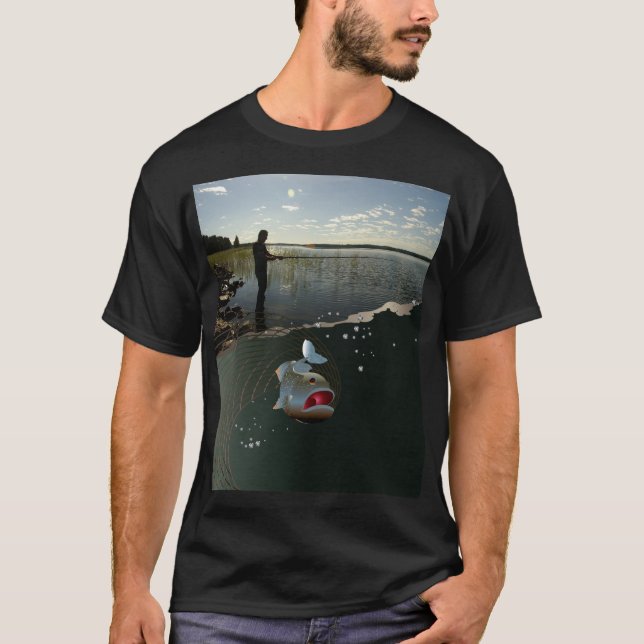 The fisherman​​​​​​​. Happy fishing T-Shirt (Front)