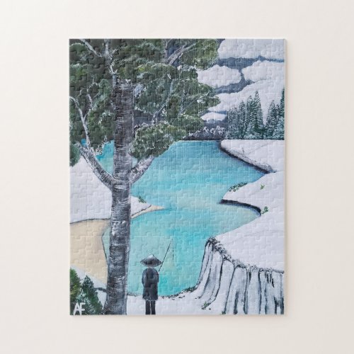The Fisherman Painting by Alfred Fox Jigsaw Puzzle