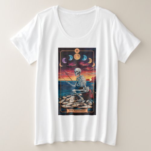 The Fisherman Tarot Card Plus Size T_Shirt