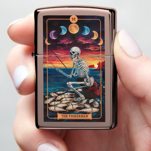 The Fisherman Tarot Card Zippo Lighter