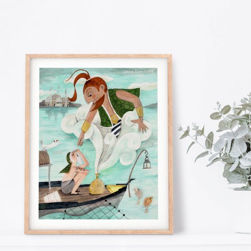 The Fisherman  the Jinni fairytale Poster