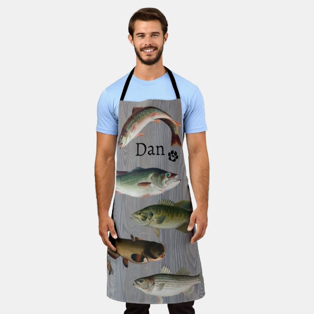 The Fisherman's Chef's & Husband w/ Name Apron (Worn)