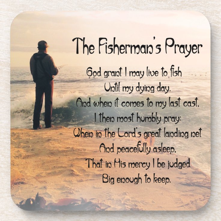 The Fishermans Prayer Coaster | Zazzle