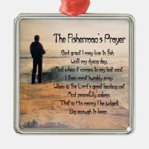 The Fishermans Prayer Metal Ornament