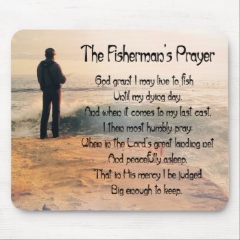 The Fishermans Prayer Mouse Pad by Spice at Zazzle