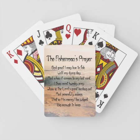 The Fishermans Prayer Playing Cards