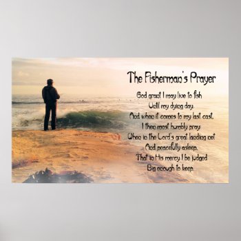 The Fishermans Prayer Poster by Spice at Zazzle