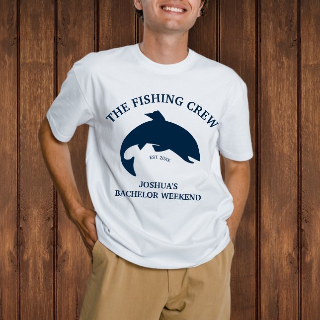 The Fishing Crew Fishing Bachelor Party T-Shirt (The Fishing Crew Fishing Bachelor Party T-Shirt)