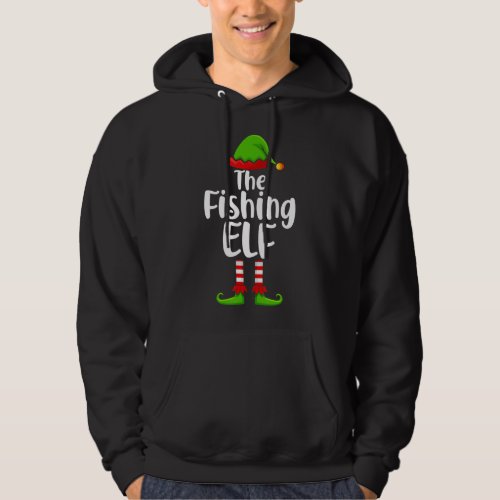 The Fishing Elf Xmas Family Matching Group Christm Hoodie