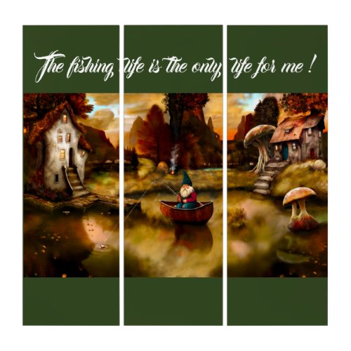 The Fishing Gnome Triptych