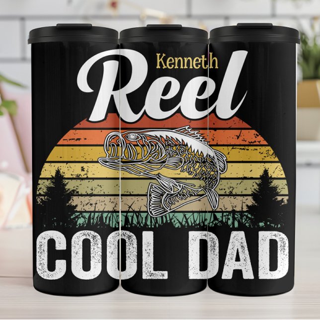 The Fishing Legend" - Retro Dad  Thermal Tumbler (Creator Uploaded)