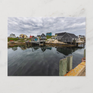The fishing village of Peggy´s Cove in Canada Postcard