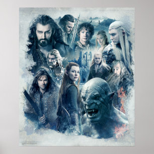 The Five Armies Character Graphic Poster