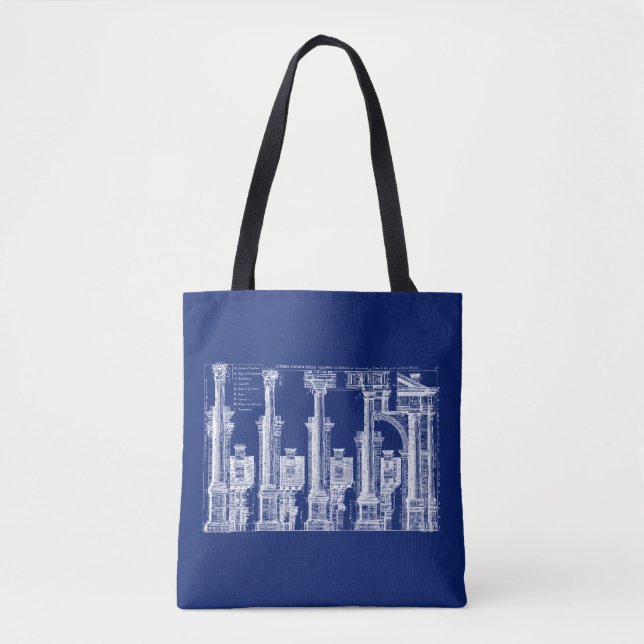 The Five Classes of Architecture, 1725 Tote Bag (Front)