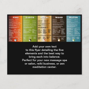 The five elements flyer