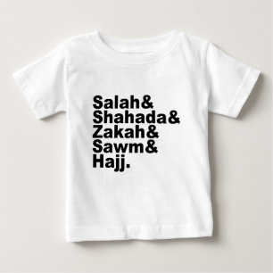 The Five Pillars of Islam   Muslim Prayer Faith Baby T-Shirt