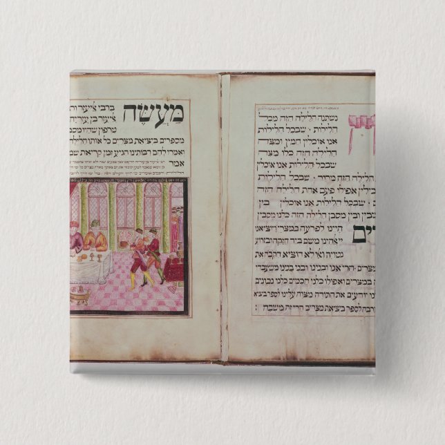 The five Rabbis of Bne Brak Pinback Button (Front)