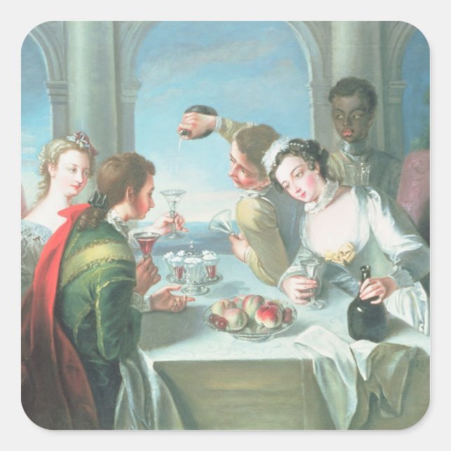 The Five Senses Square Sticker (Front)