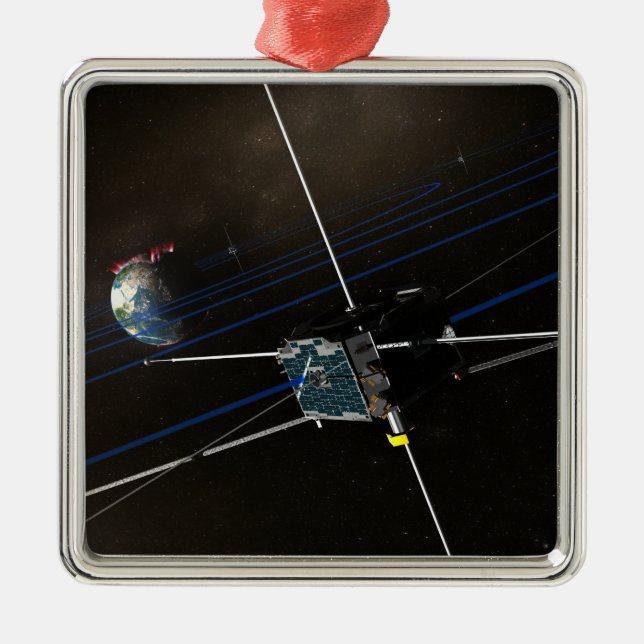 The five THEMIS spacecraft in orbit Metal Ornament (Front)